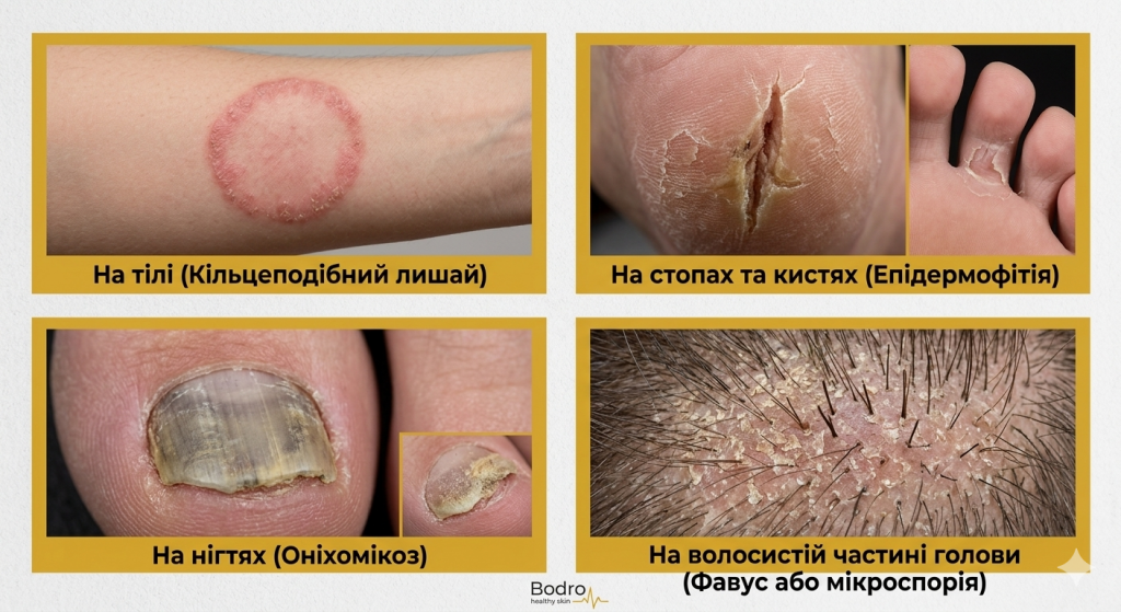 Грибок шкіри_приклади